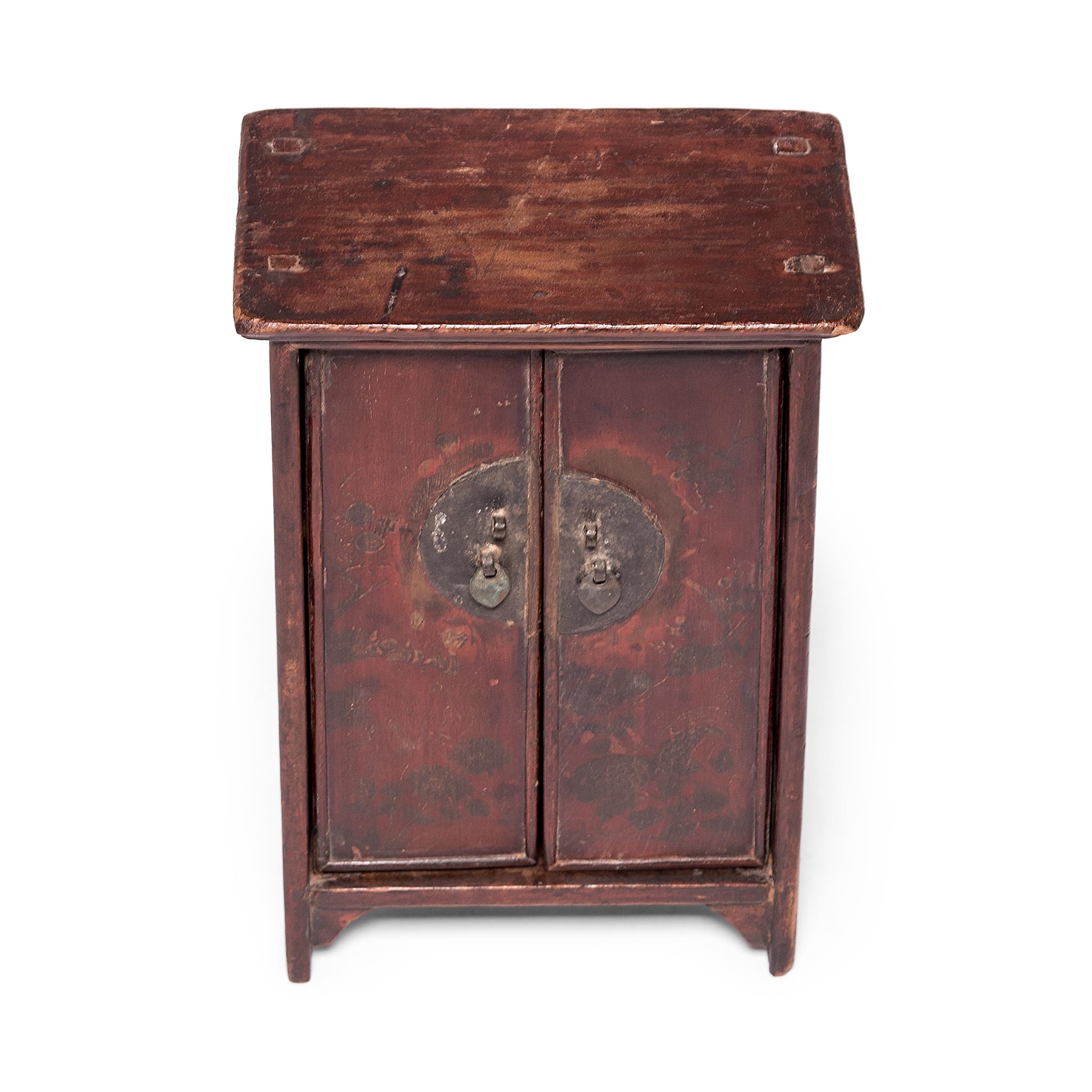 19th Century Chinese Miniature Noodle Cabinet, c. 1850 For Sale