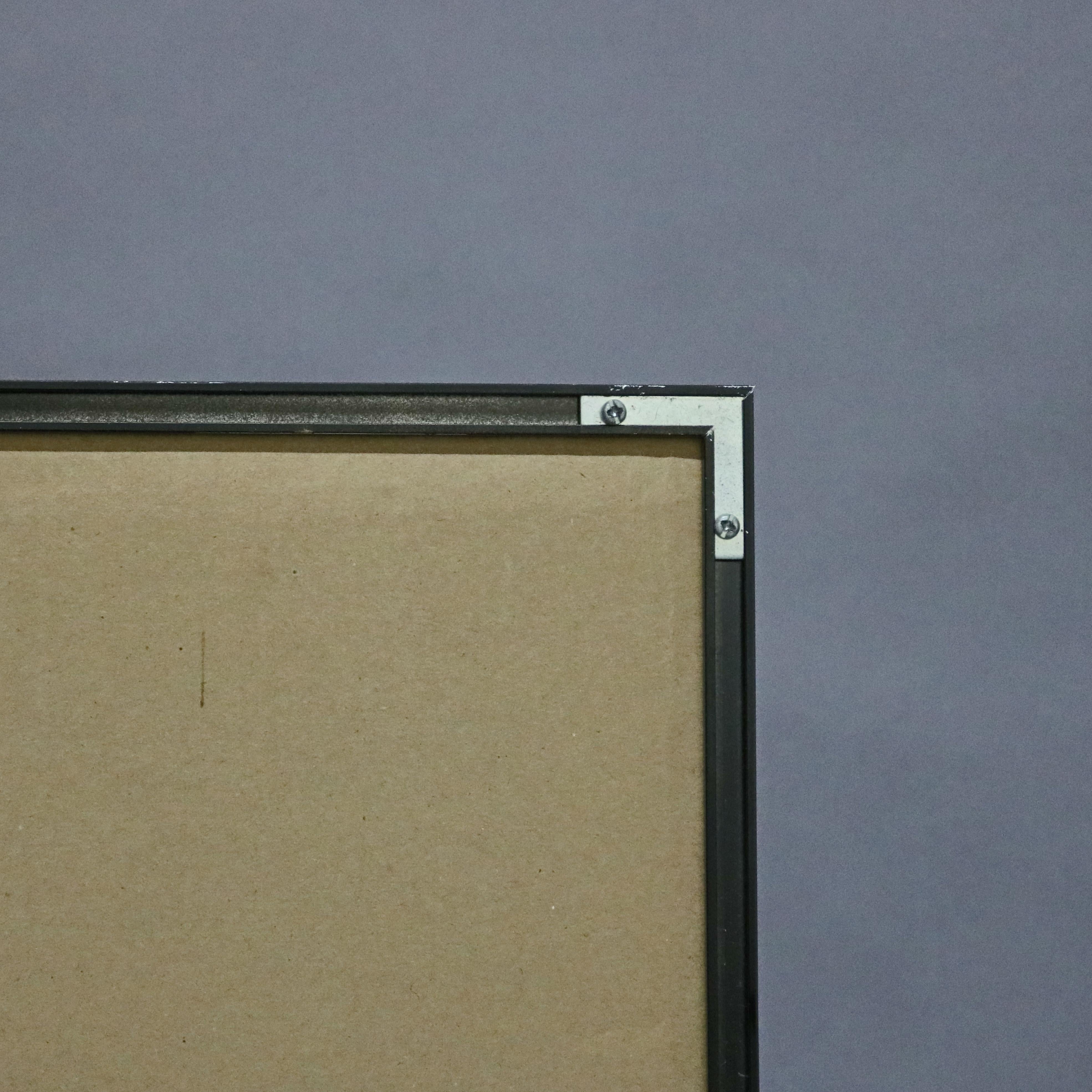 Chinesischer Mischtechnik-Druck einer zeremoniellen Maske einer Gottheit, 20. im Angebot 2