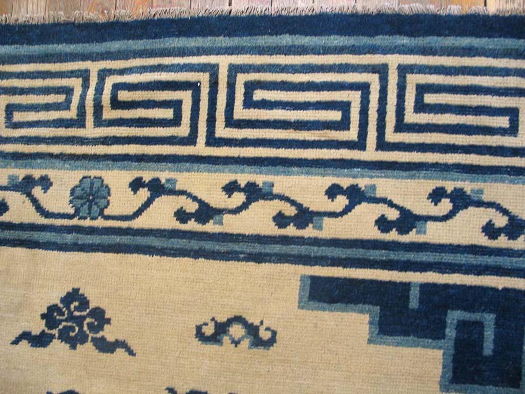 Mid-19th Century Mid 19th Century N. Chinese Mongolian Carpet ( 8'2