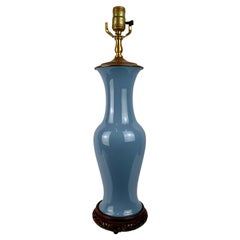  Monochromatic Blue Chinese Porcelain Classic Table Lamp