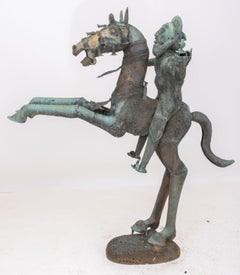 Chinese Monumental Bronze Equestrian Sculpture
