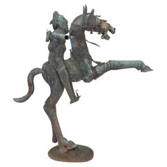 Chinese Monumental Bronze Equestrian Sculpture