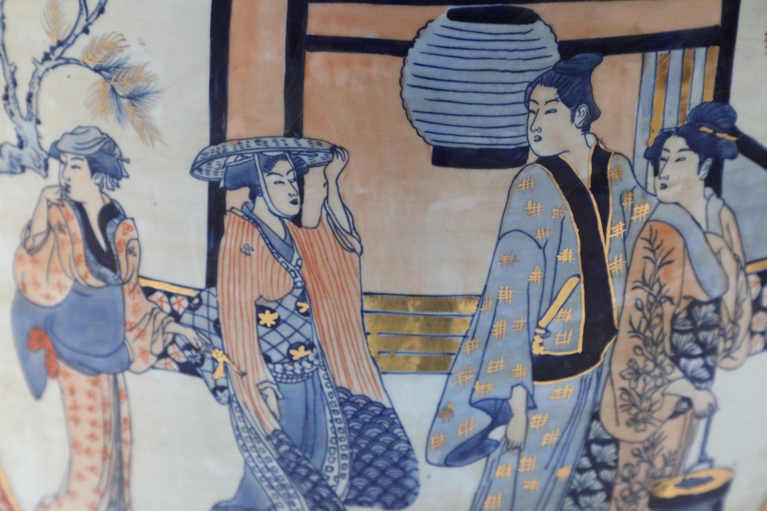 Urna cinese monumentale con coperchio con scena figurativa in stile Imari in vendita 4
