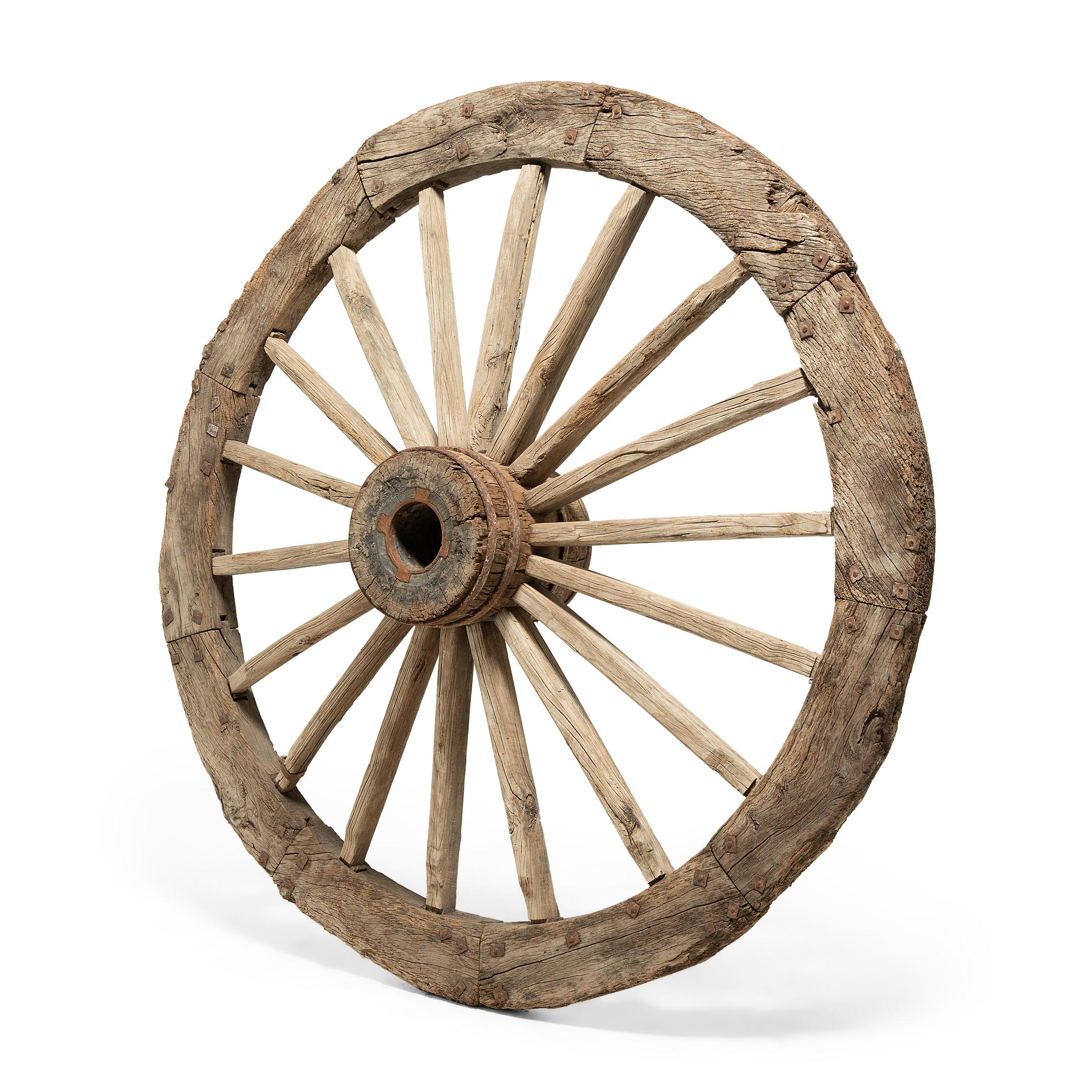 Qing Chinese Monumental Mill Wheel, circa 1900 For Sale