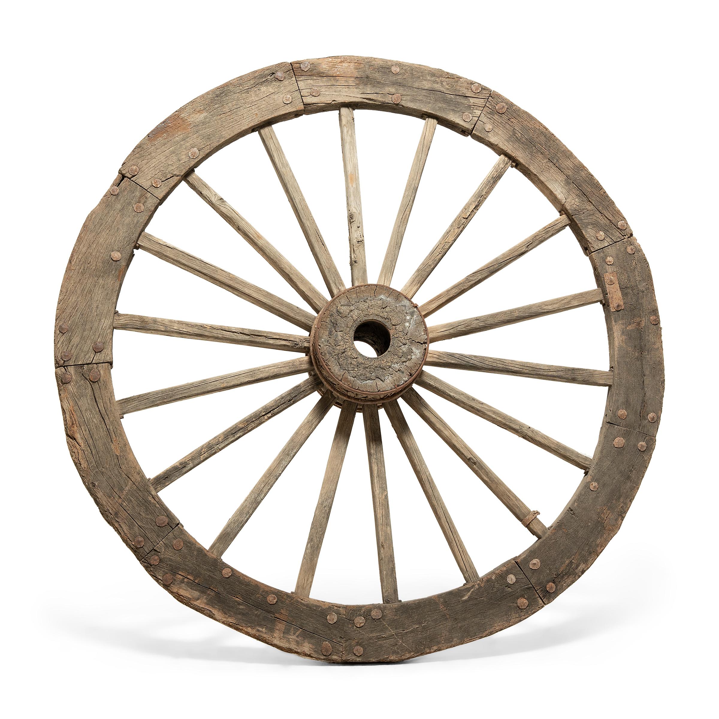 Chinese Monumental Mill Wheel, circa 1900 In Good Condition For Sale In Chicago, IL