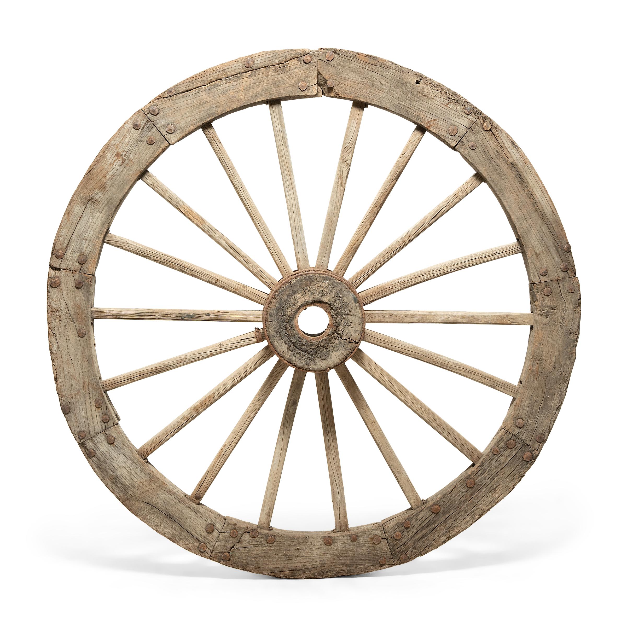 Qing Chinese Monumental Mill Wheel, circa 1900 For Sale