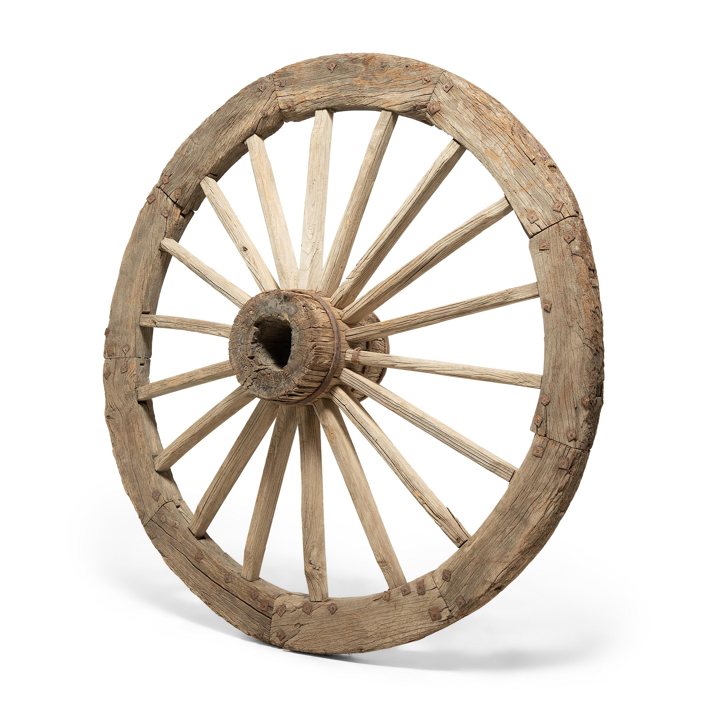 Chinese Monumental Mill Wheel, circa 1900 In Good Condition For Sale In Chicago, IL