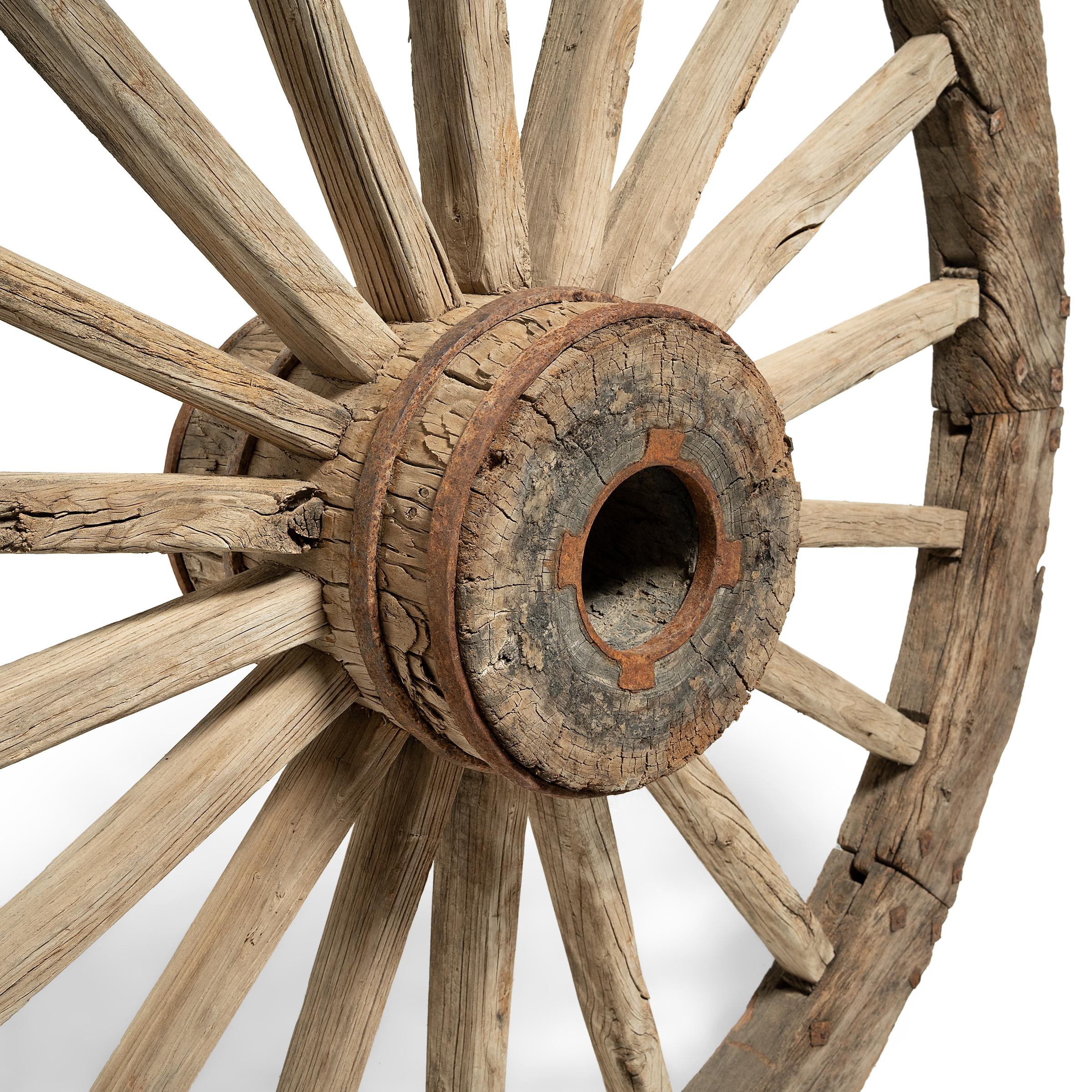 Chinese Monumental Mill Wheel, circa 1900 For Sale 1
