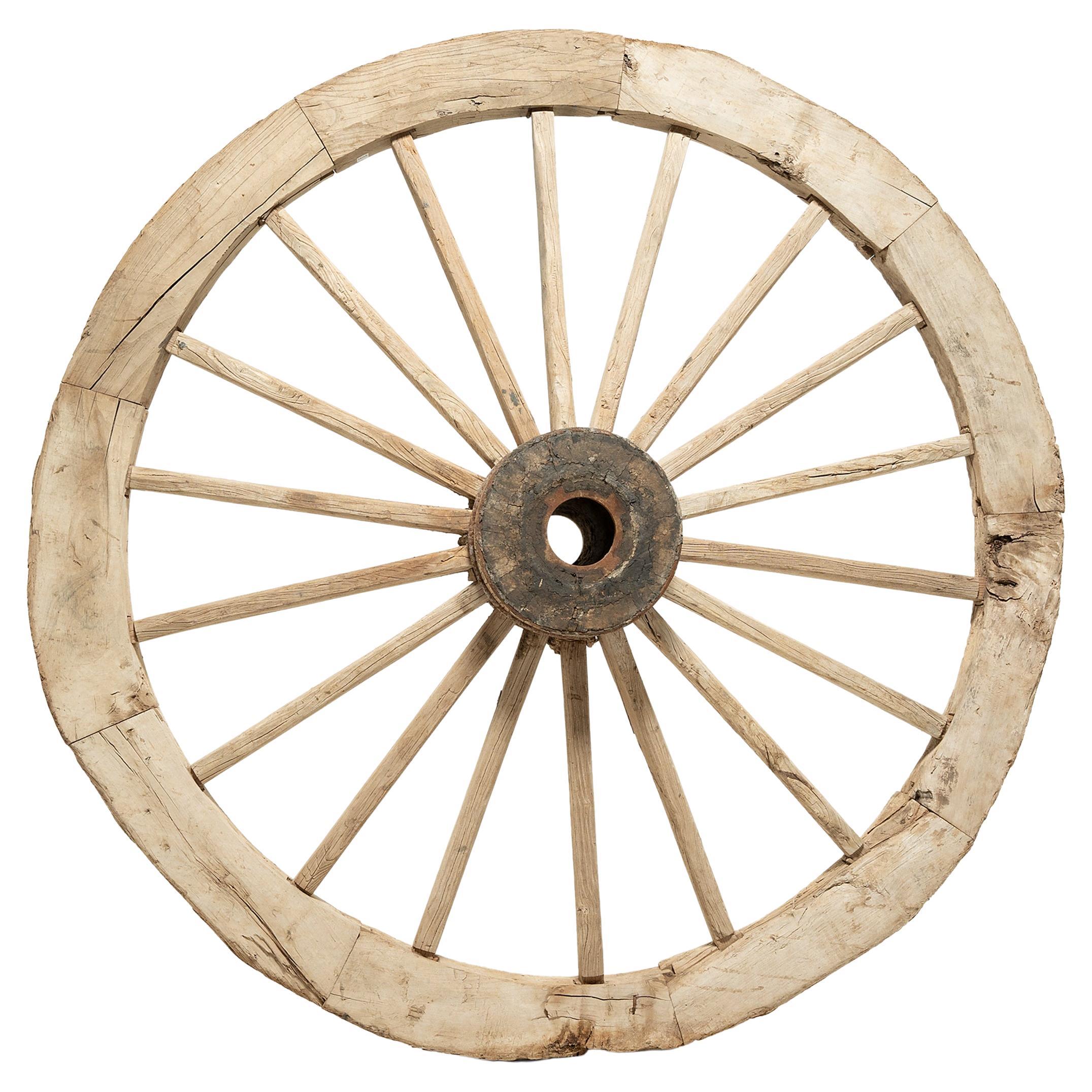 Chinese Monumental Mill Wheel, circa 1900 For Sale