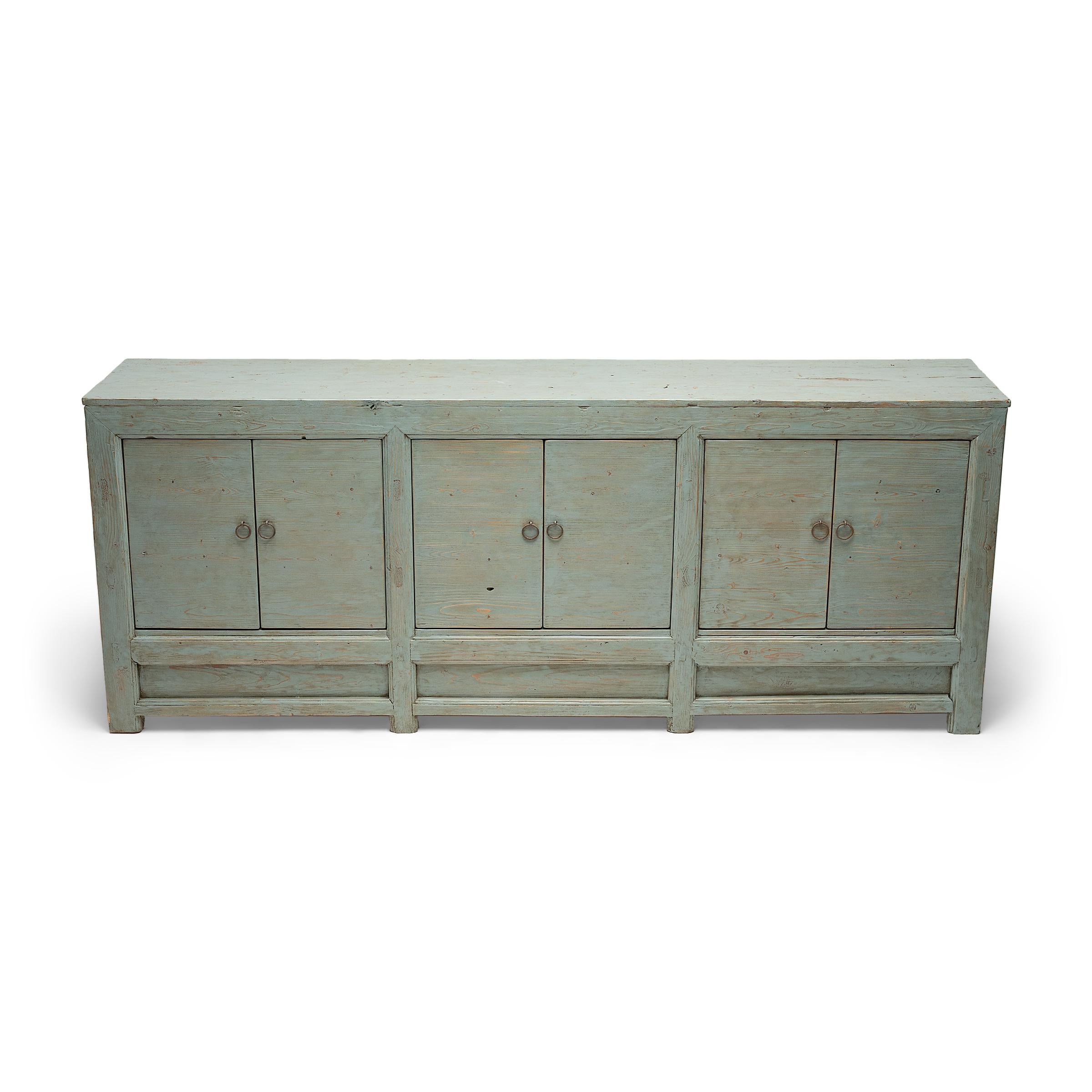 Chinois Coffre bleu ciel du matin chinois, C.I.C. 1900 en vente