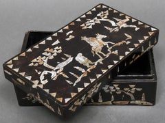 Chinese Mother of Pearl Inlaid Lacquered Box