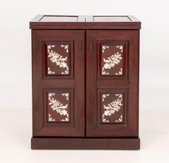 Chinese Mother-of-Pearl Inlay Rosewood Bar Cabinet