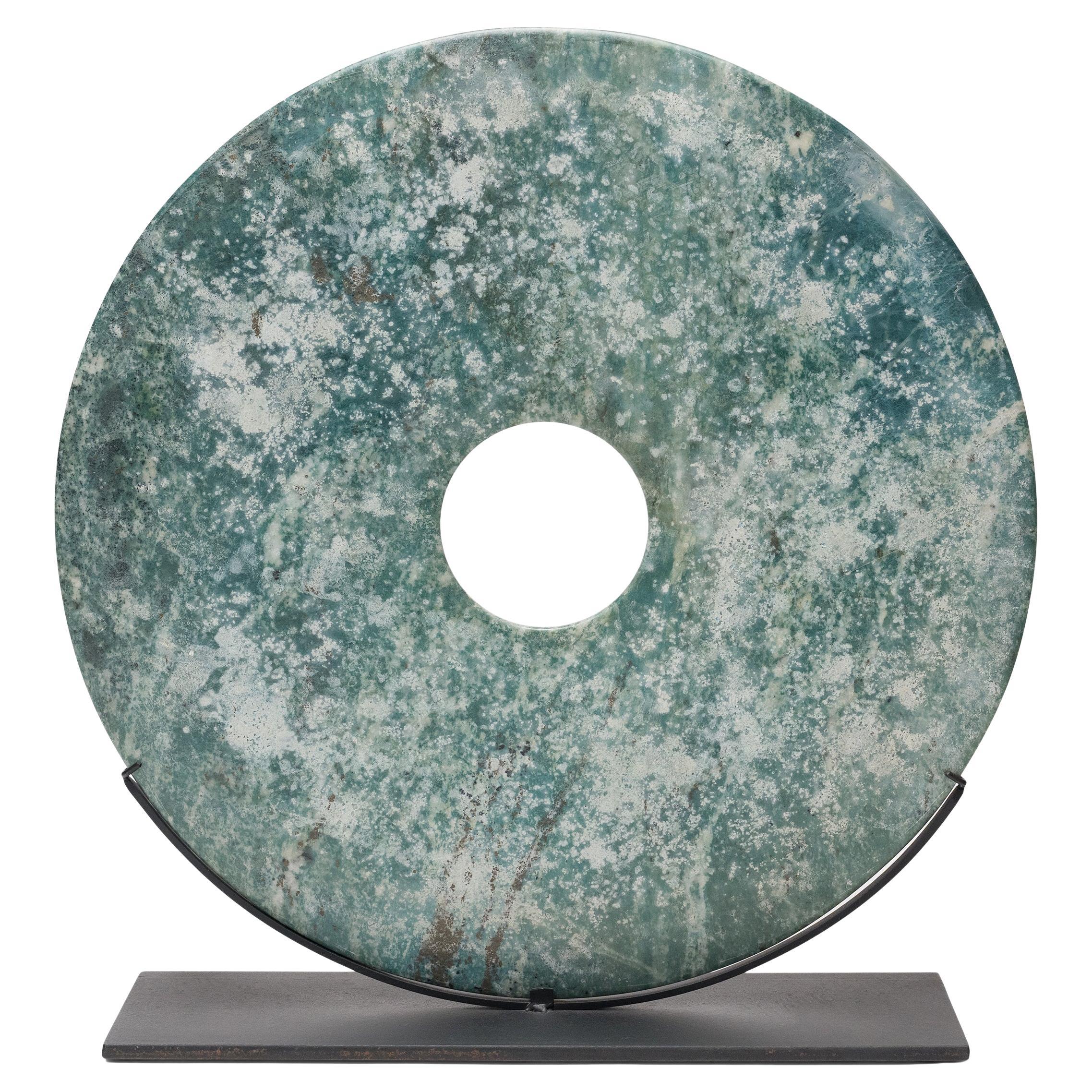 Chinese Mottled Green Bi Disc