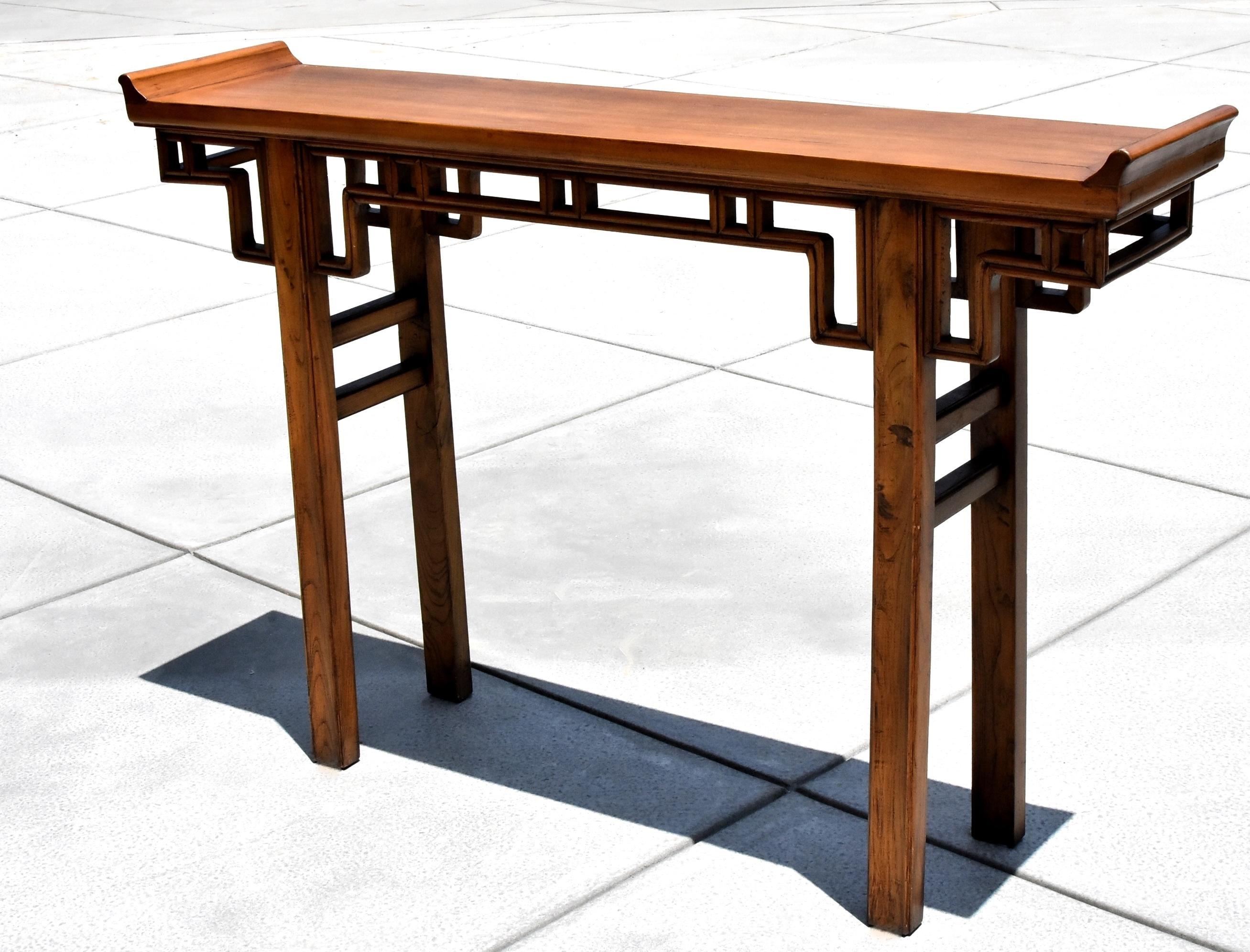 Ming Chinese Narrow Altar Table, Double Sided