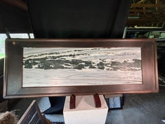 Chinese Big Rocks Natural Stone "Painting" Gray With Beautiful Waters