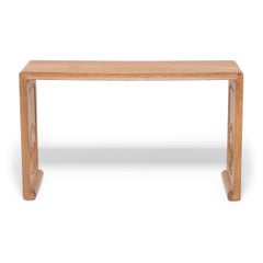 Chinese Natural Wood Lute Table