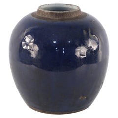 Boîte à gingembre chinoise bleu marine