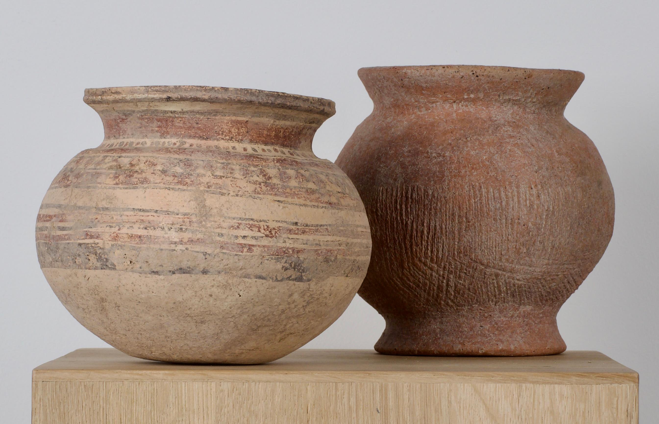 Primitive Chinese Neolithic Leather-Look Vessel
