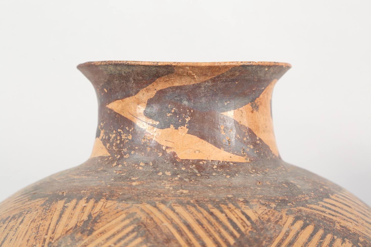 Chinese Neolithic Painted Ovoid Pottery Jar, Machang Period    #10 For Sale 1