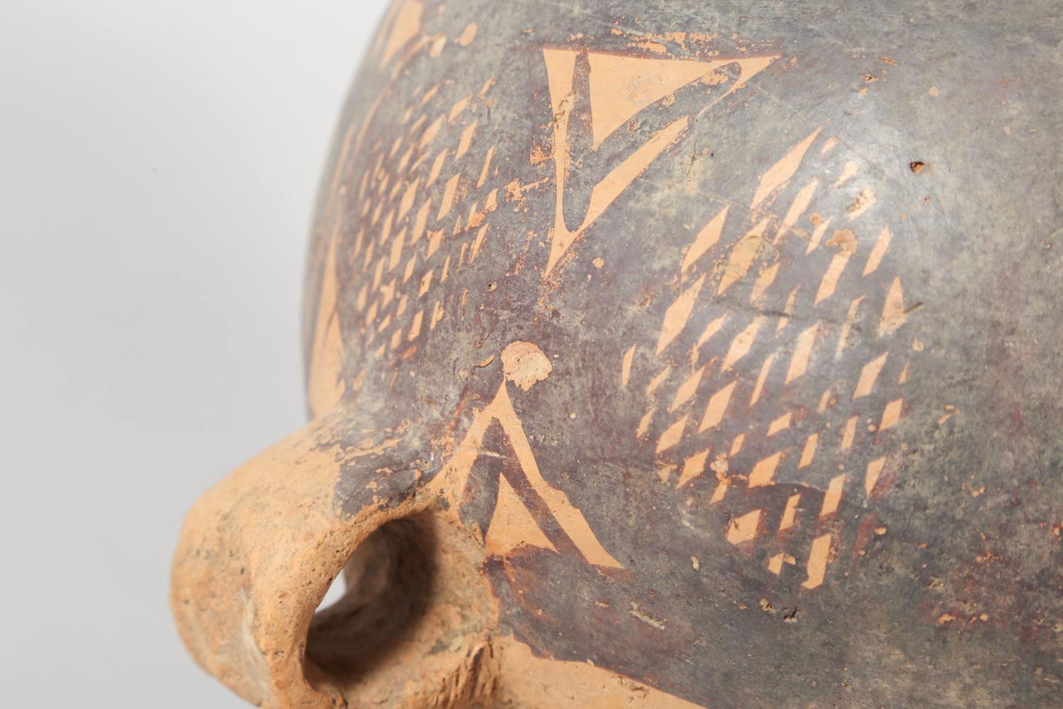Chinese Neolithic Painted Ovoid Pottery Jar, Machang Period    #10 For Sale 3