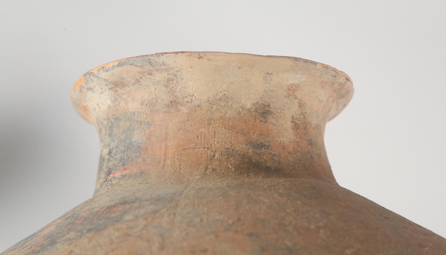 Chinese Neolithic Painted Ovoid Pottery Jar, Machang Period    #7 For Sale 5