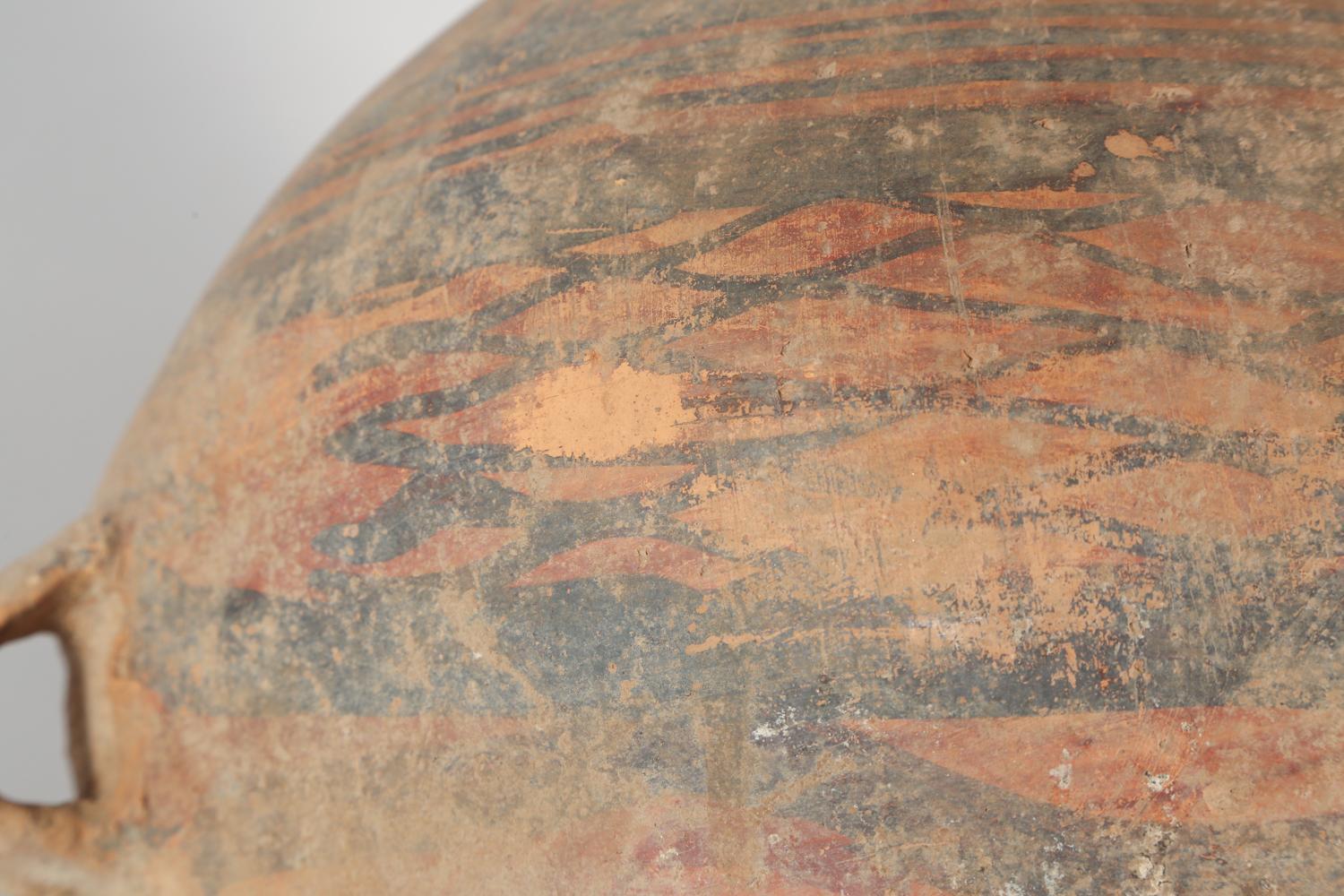 Chinese Neolithic Painted Ovoid Pottery Jar, Machang Period    #7 For Sale 6