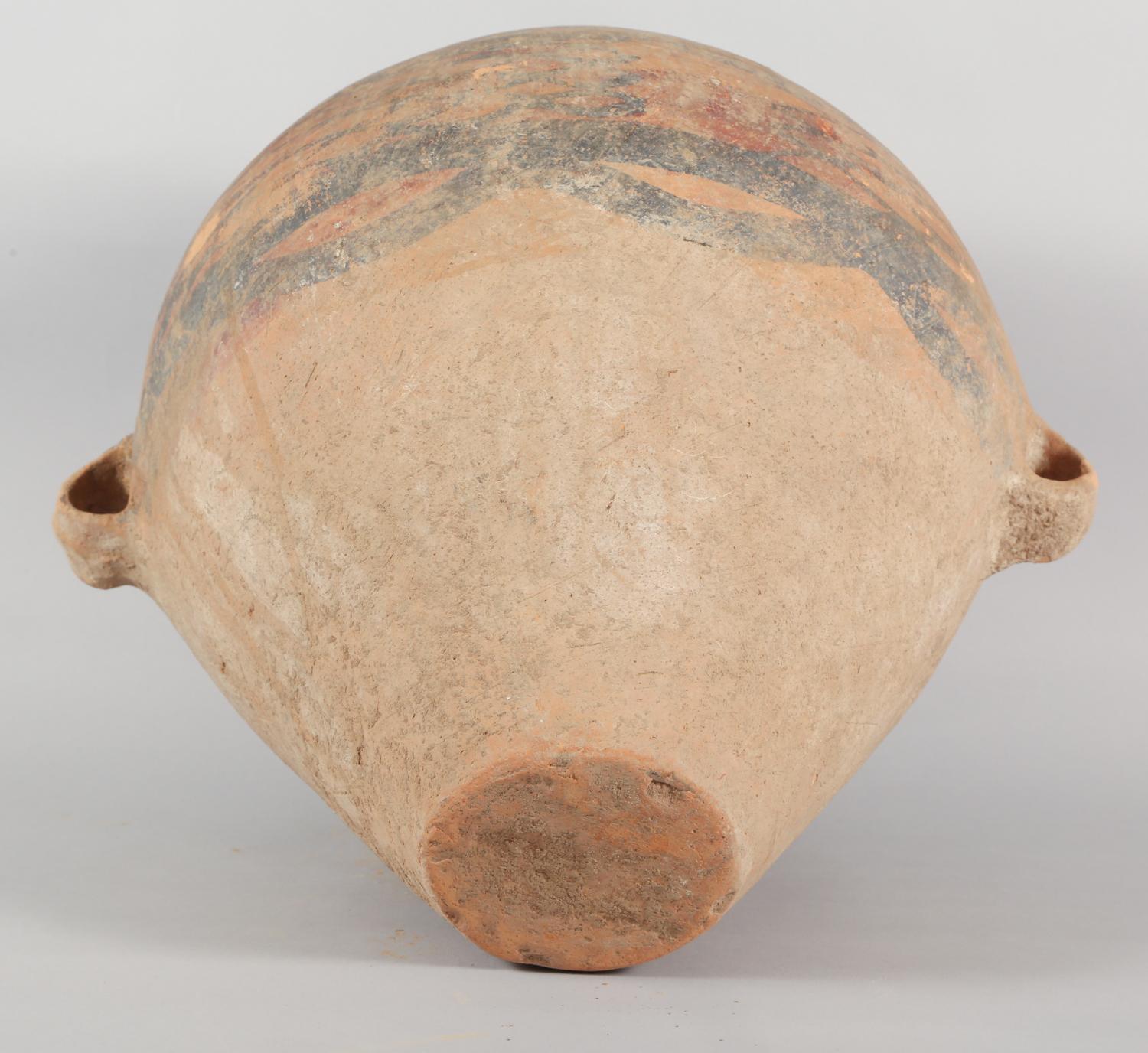 Chinese Neolithic Painted Ovoid Pottery Jar, Machang Period    #7 For Sale 7