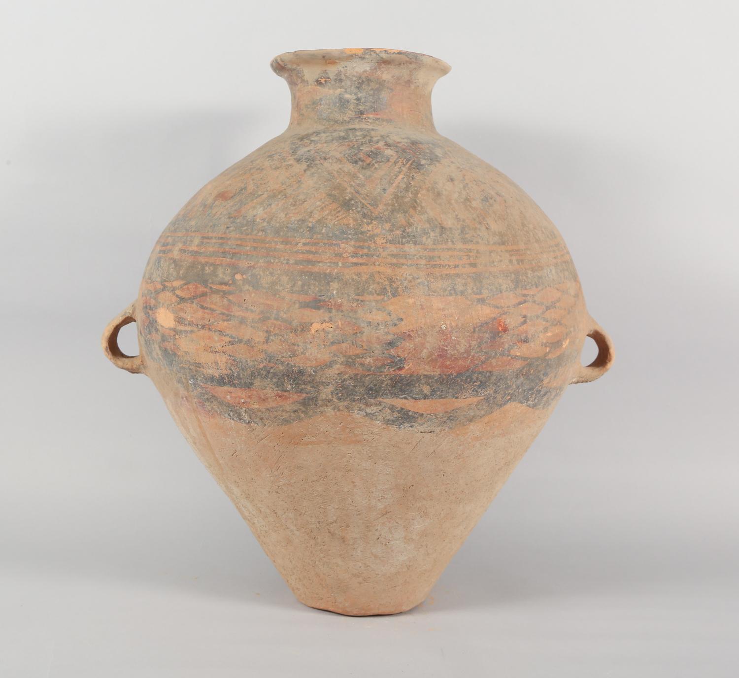 Other Chinese Neolithic Painted Ovoid Pottery Jar, Machang Period    #7 For Sale