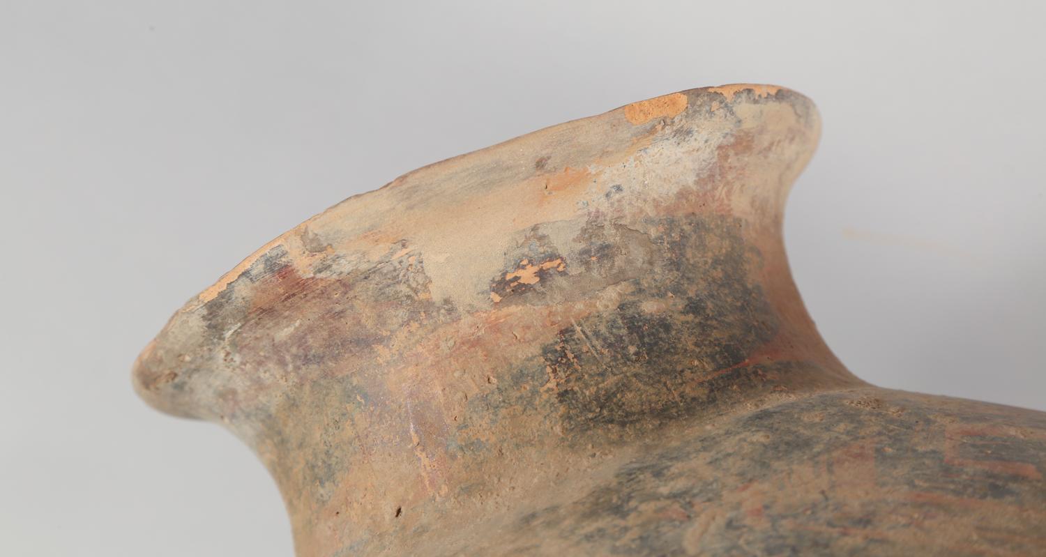 Chinese Neolithic Painted Ovoid Pottery Jar, Machang Period    #7 For Sale 4