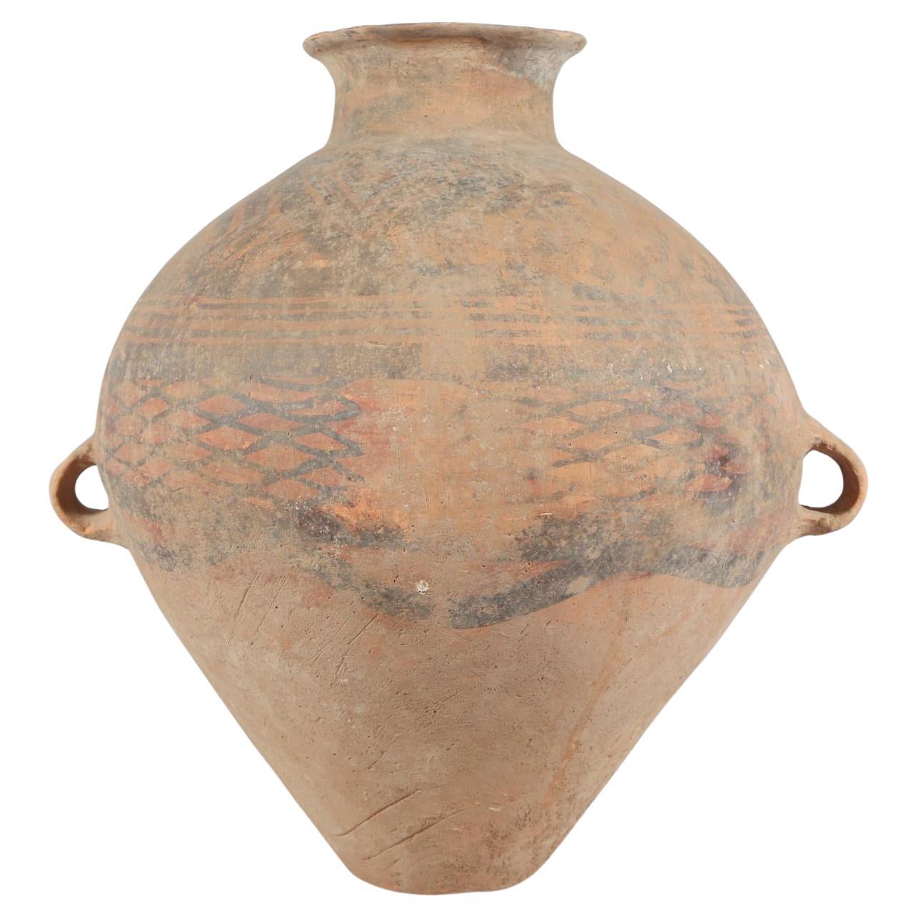 Chinese Neolithic Painted Ovoid Pottery Jar, Machang Period    #7