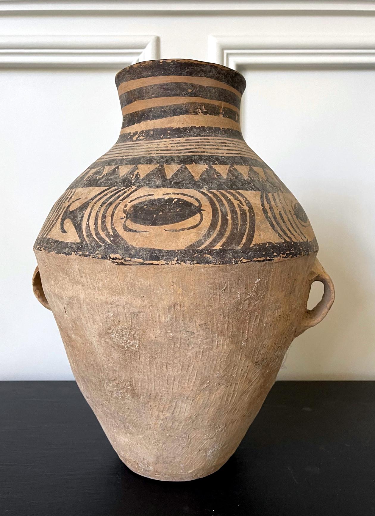Pot en poterie peinte néo-lithique chinoise Bon état à Atlanta, GA