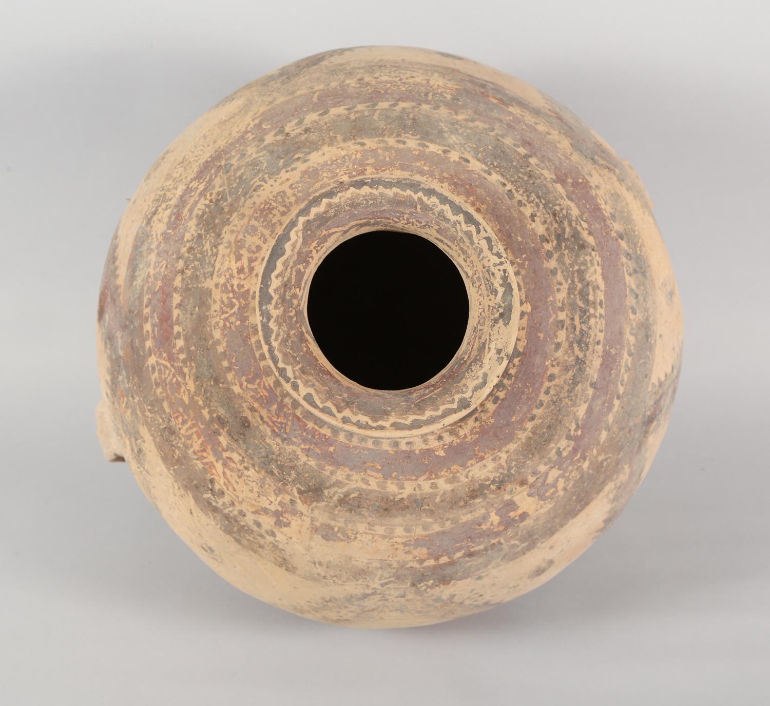 18th Century and Earlier Chinese Neolithic Painted Pottery Jar, Machang Period      #5 For Sale