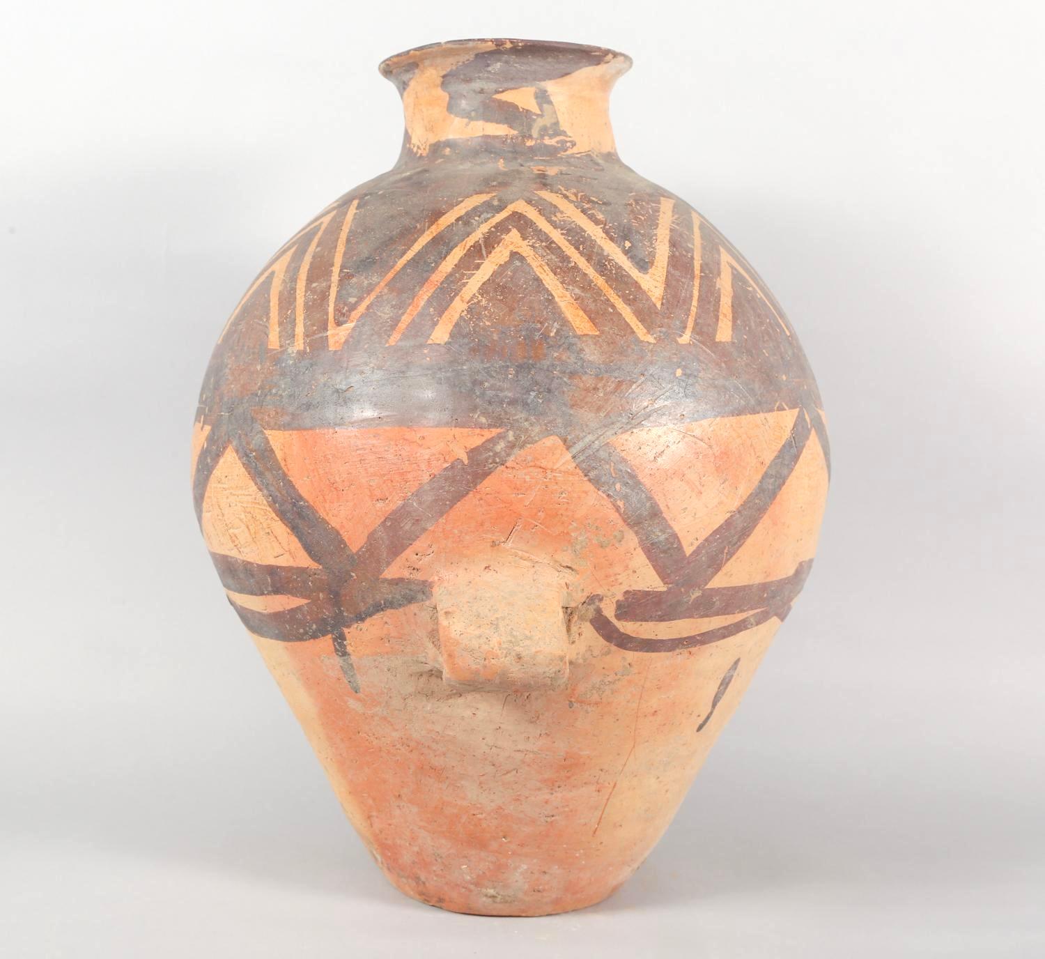 Chinese Neolithic Painted Pottery Jar, Machang Period      #8 In Good Condition For Sale In Bradenton, FL