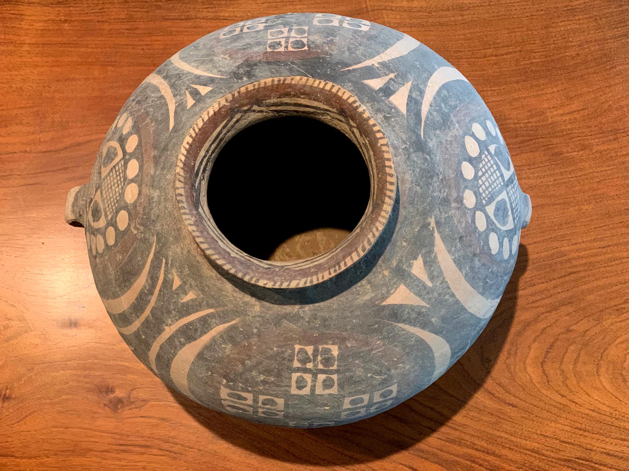 18th Century and Earlier Chinese Neolithic Painted Pottery Jar Yaoshao Culture
