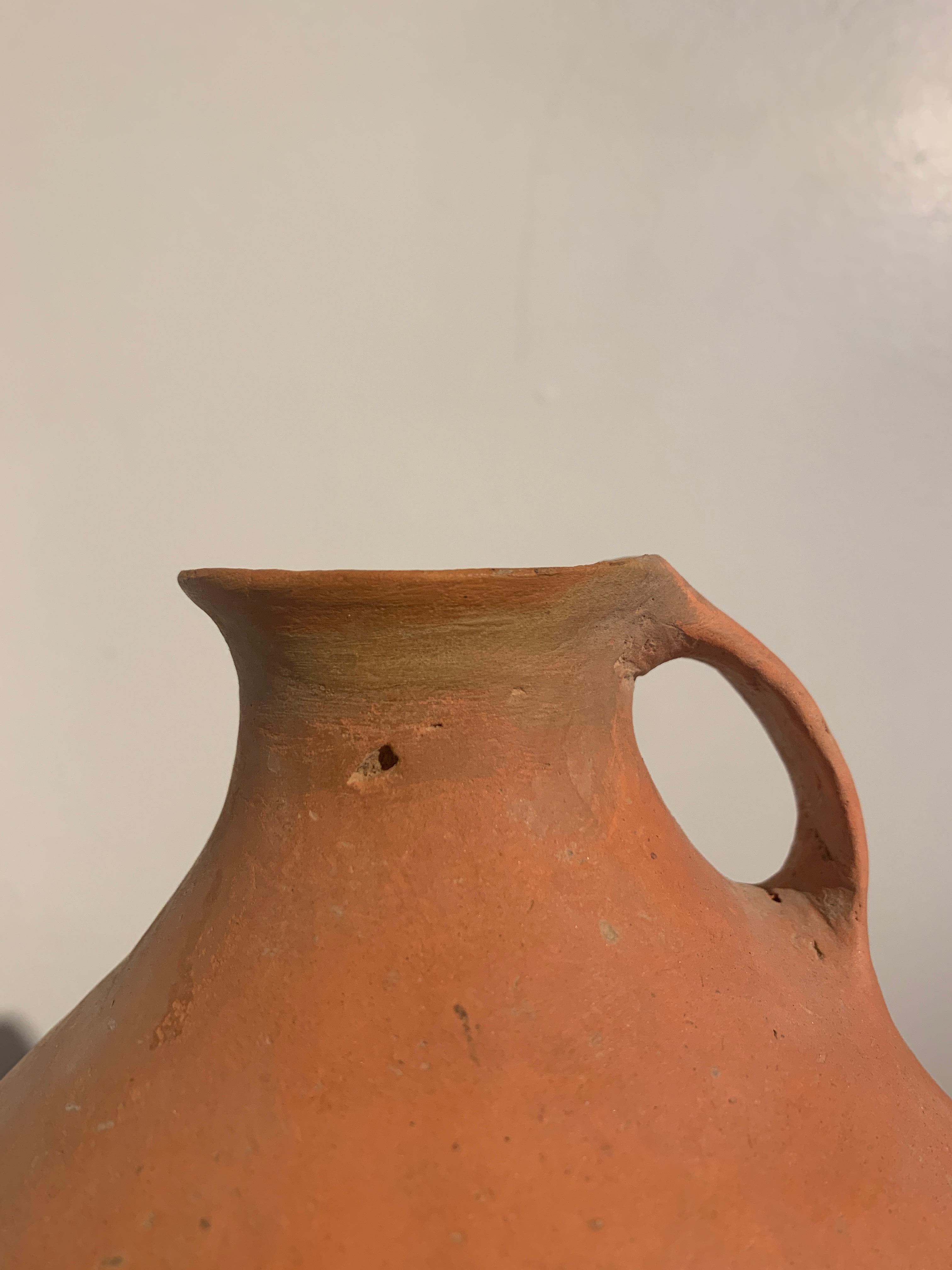 Chinese Neolithic Qijia Culture Red Pottery Vessel, 2200 BC - 1600 BC, China For Sale 2