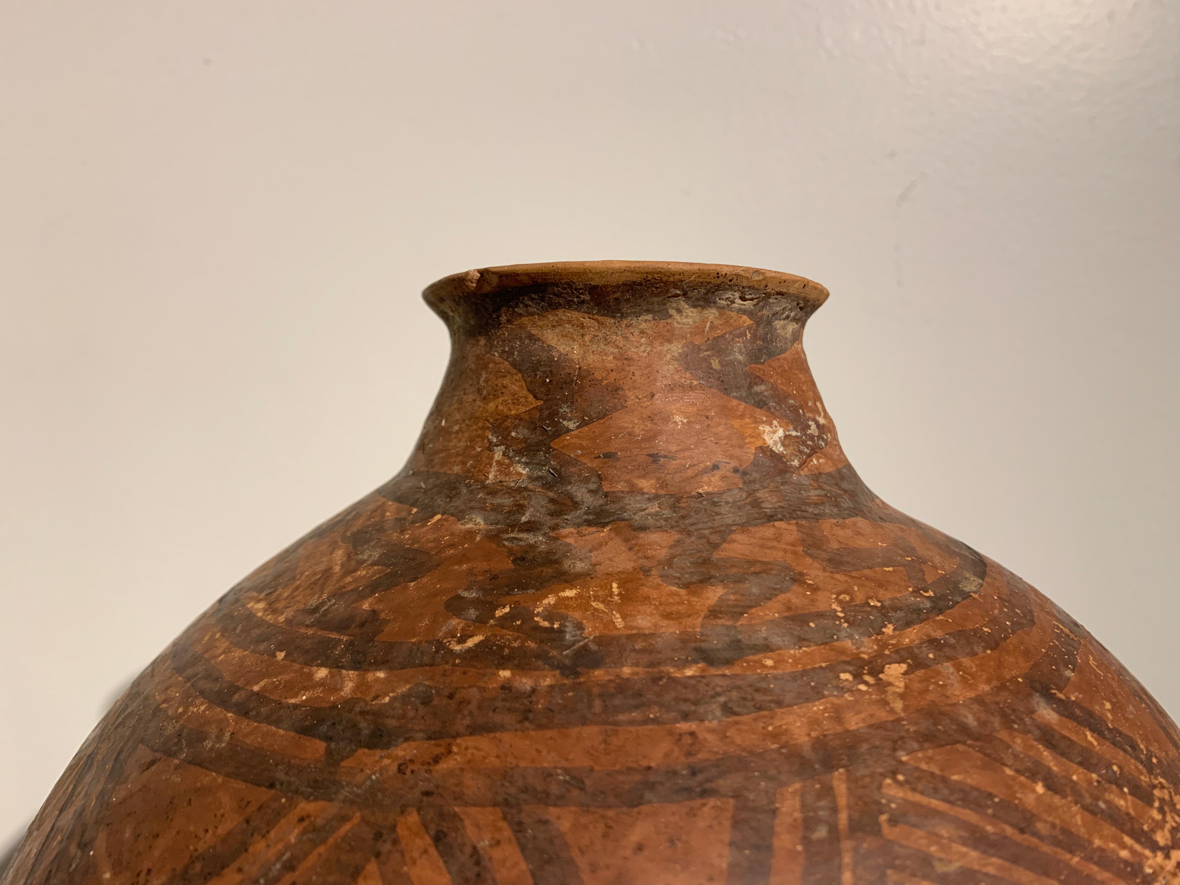 18th Century and Earlier Chinese Neolithic Yangshao Culture Painted Pottery Amphora, circa 3500 BC