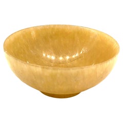 Chinese Nephrite Jade Bowl 'Yellow/Brown'