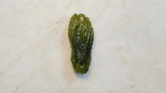 Chinesisches Nephrit-Jade-Gefäß "Buddhas Hand", späte Qing-Dynastie, Zitrone