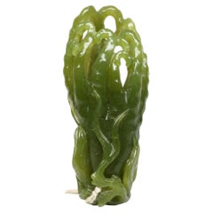 Chinesisches Nephrit-Jade-Gefäß "Buddhas Hand", späte Qing-Dynastie, Zitrone