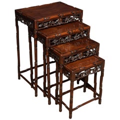Antique Chinese Nest of Four Tables