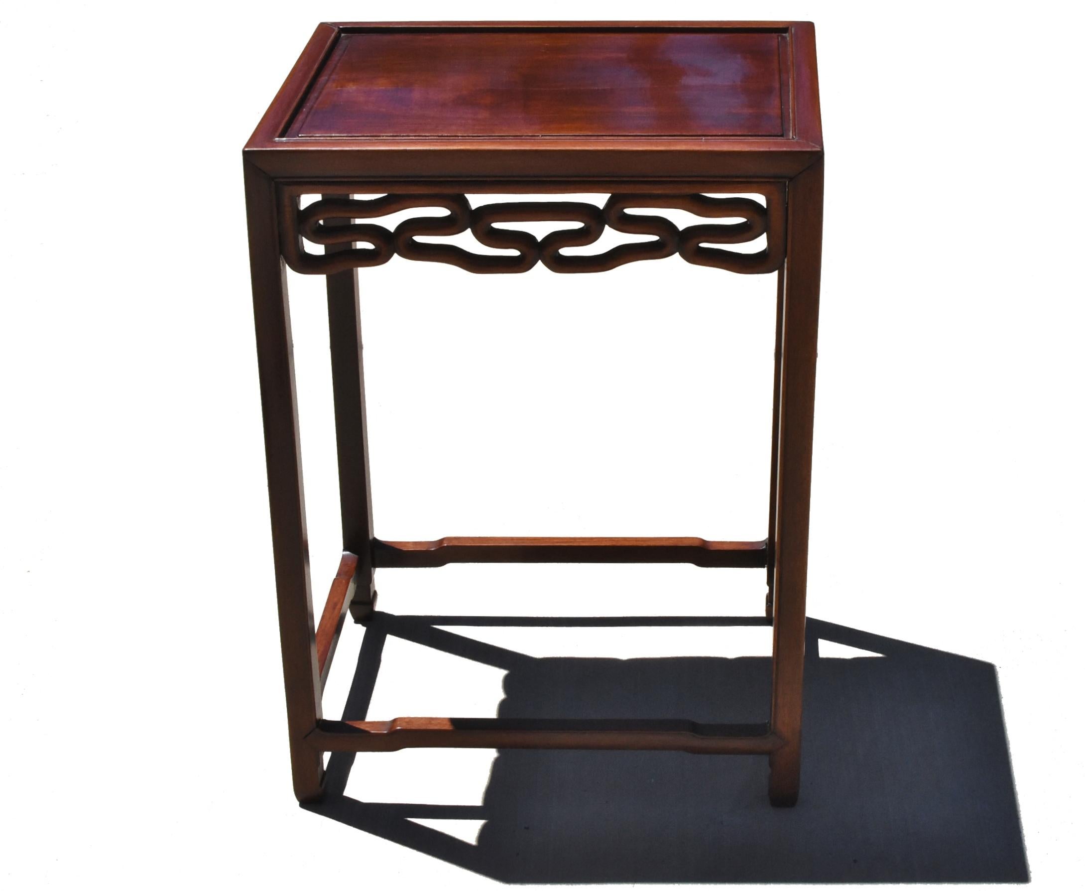 20th Century Chinese Nesting Tables Set of 4 Ming Hua Li Wood For Sale