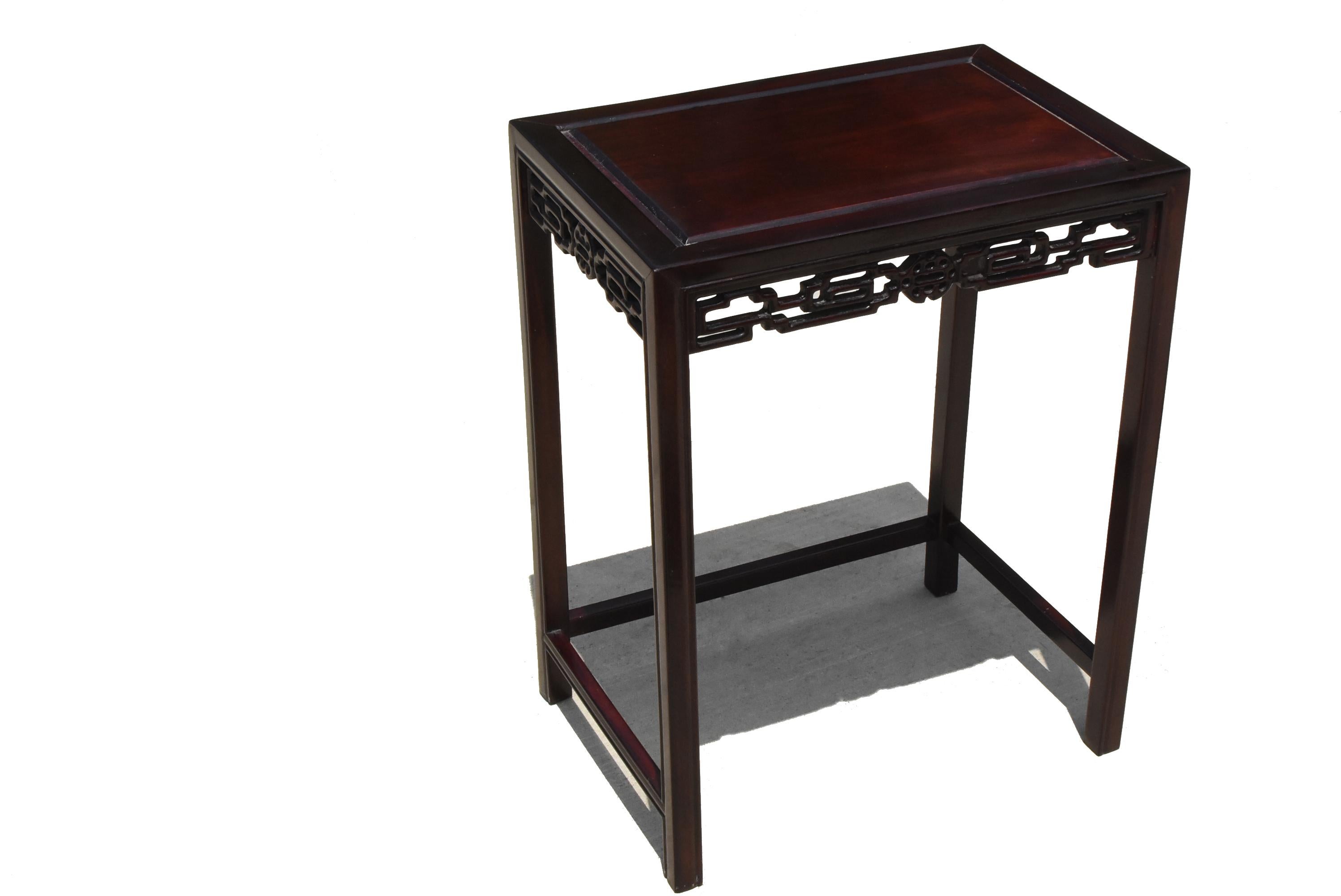 Chinese Nesting Tables Set of Four Solid Rosewood 8