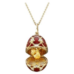 Fabergé Chinese New Year Heritage Rooster Yellow Gold Locket