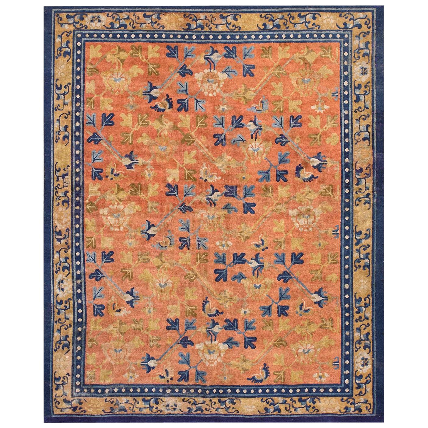 Tapis de Ningxia du début du 19ème siècle ( 5'8'' x 6'10'' - 173 x 208 )