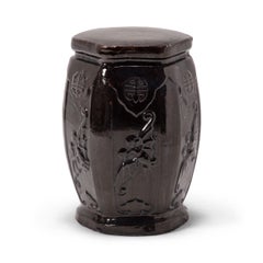 Chinese Noir Garden Drum Table