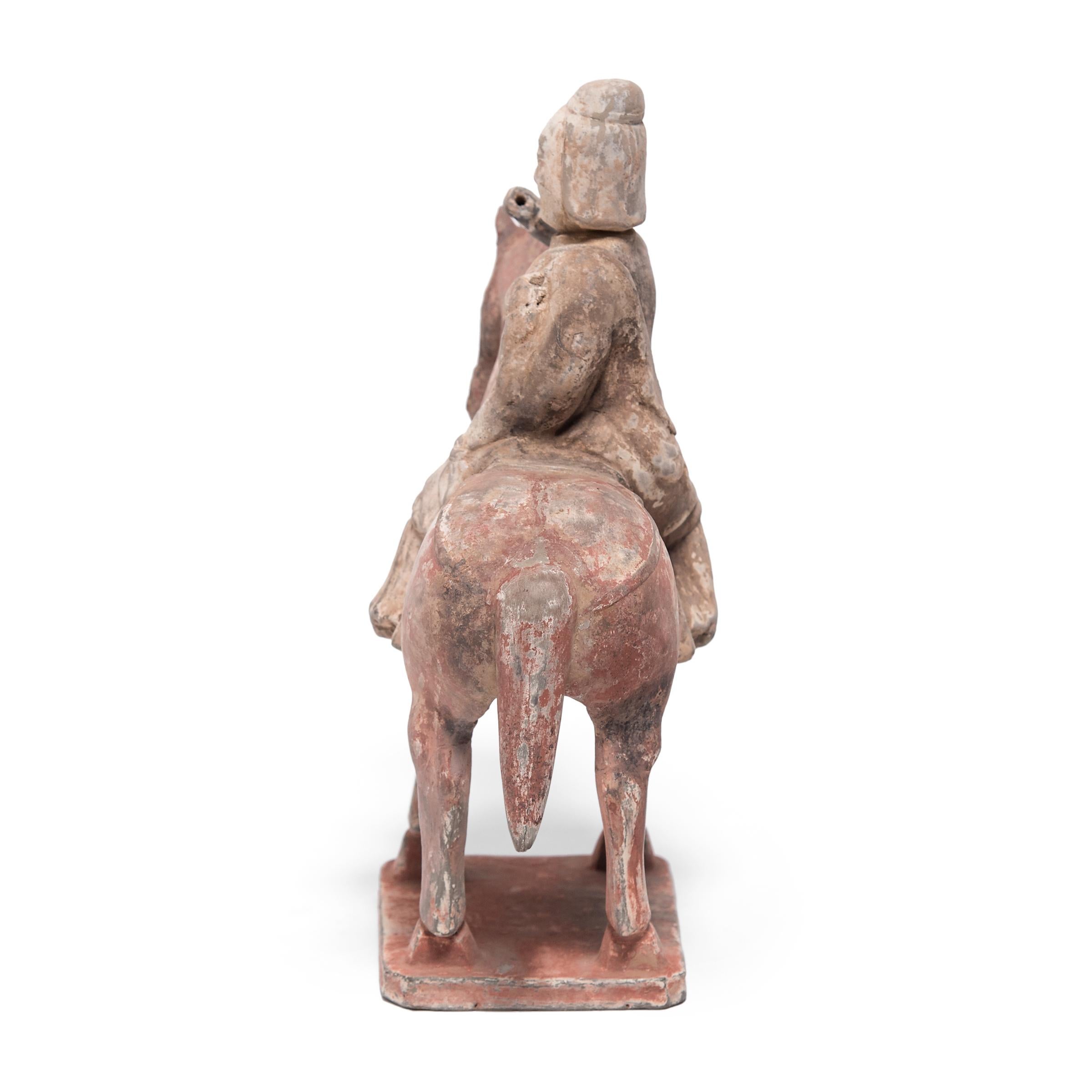 Chinese Northern Qi Equestrian Figure For Sale 1