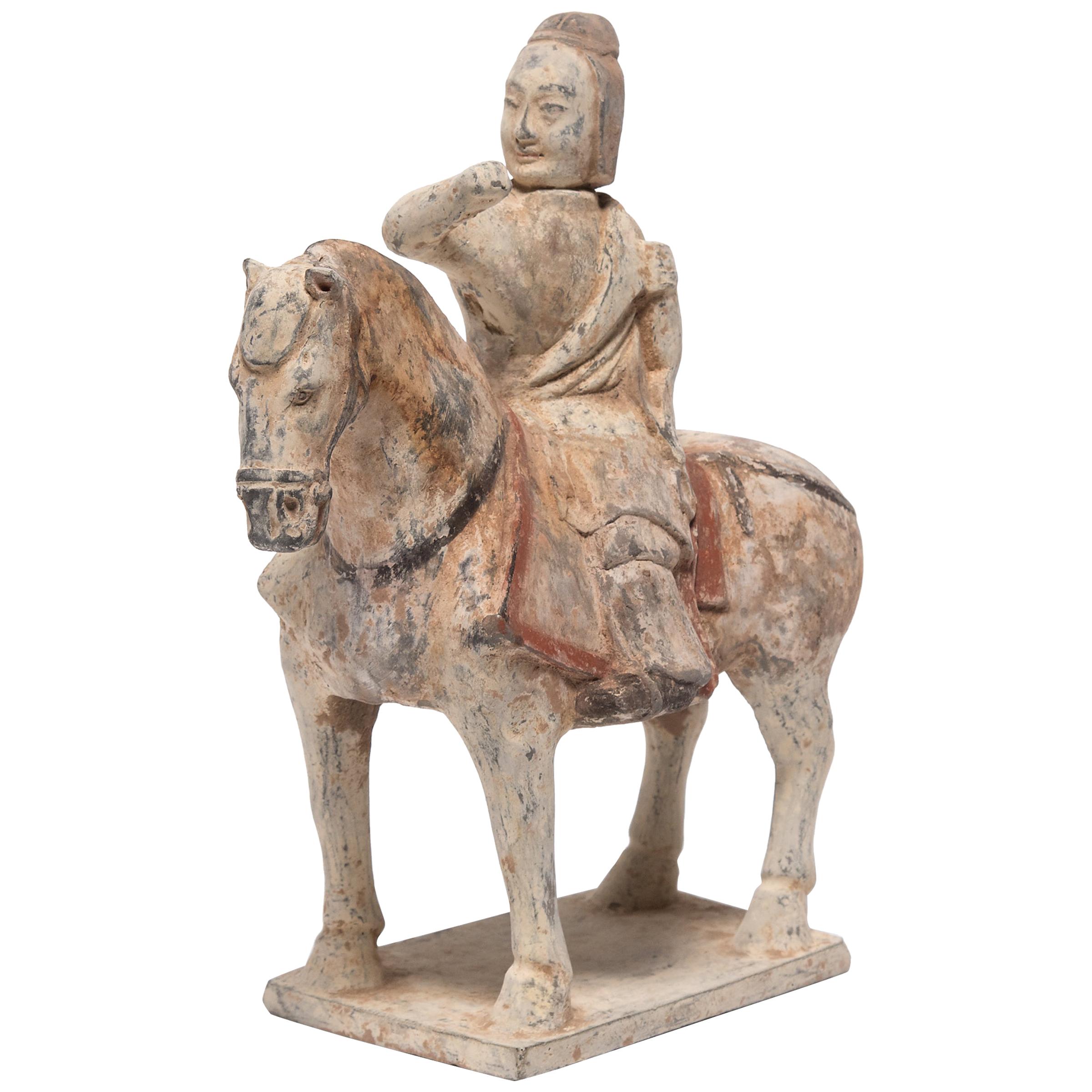 Chinese Northern Qi Equestrian Figure