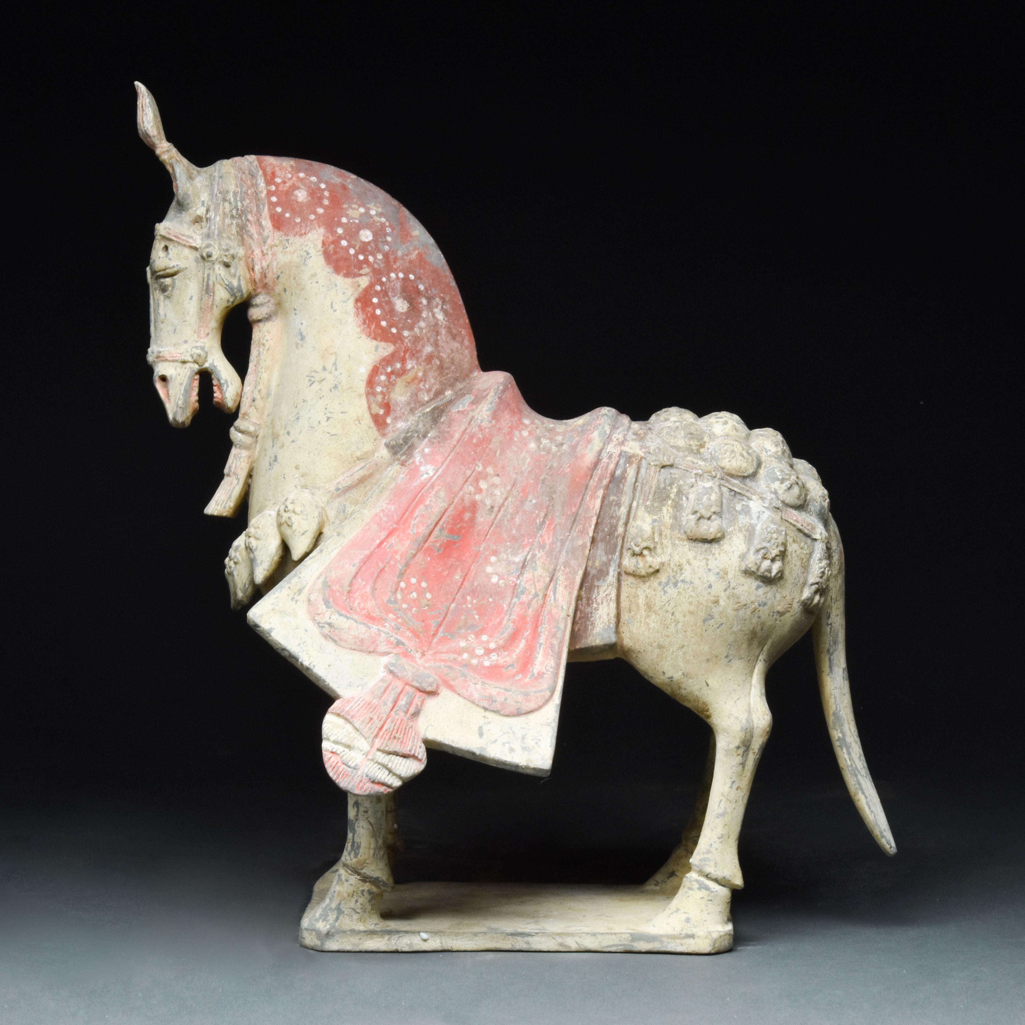 18th Century and Earlier Chinese Northern Wei Dynasty Terracotta Horse - TL Tested For Sale