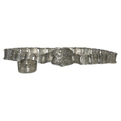 Antique Chinese Nyonya Peranakan set of belt with buckle and bracelet, ca 1900