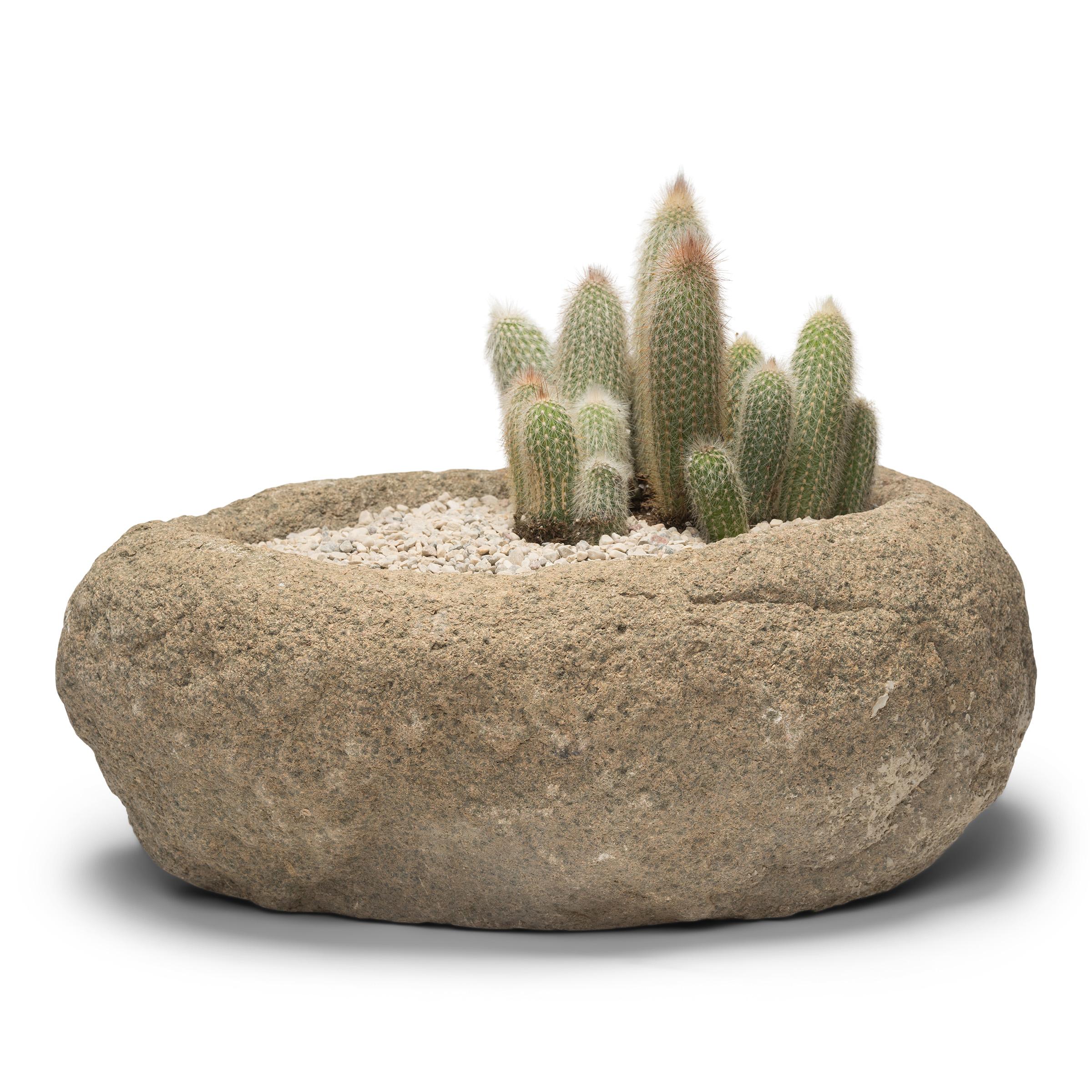 Minimalist Chinese Oblong Stone Trough, c. 1850 For Sale